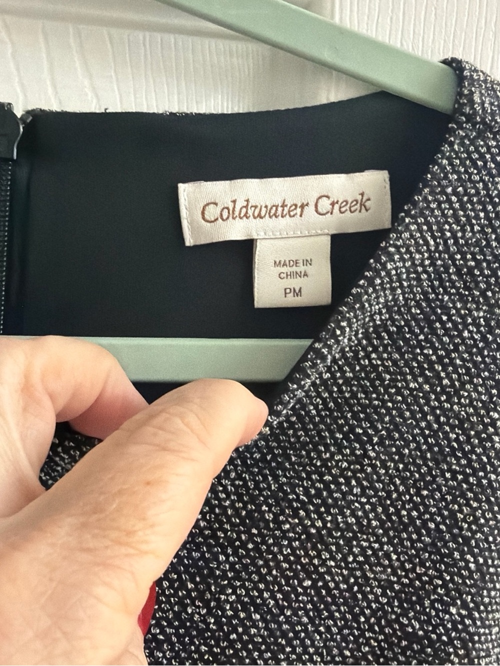 Coldwater Creek Black and White Tweed dress